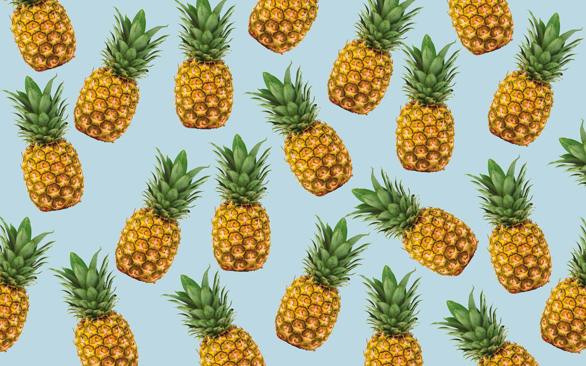 Pineapple on Woodgrain Desktop Wallpaper