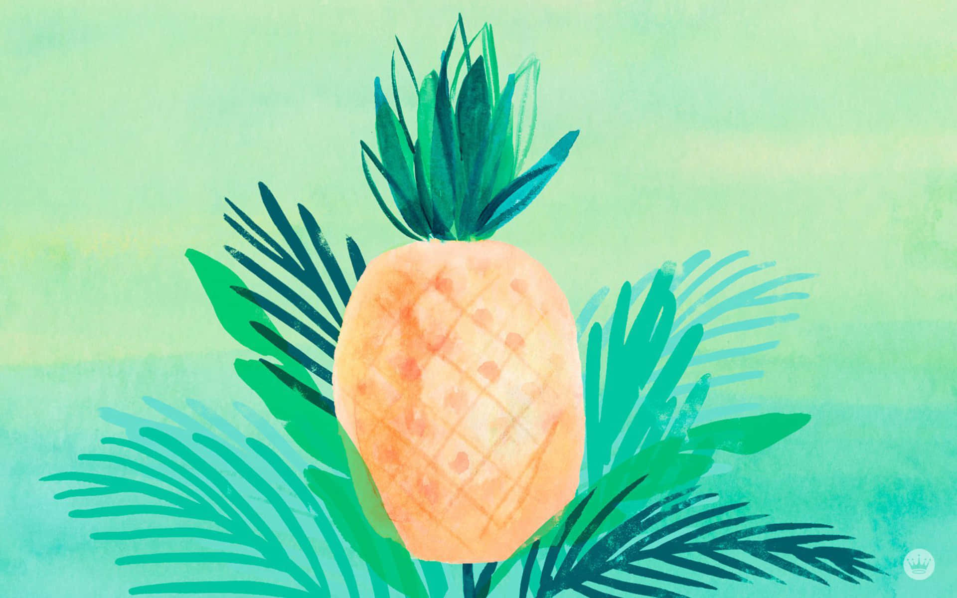 Ananashintergrundbild Für Den Desktop Wallpaper