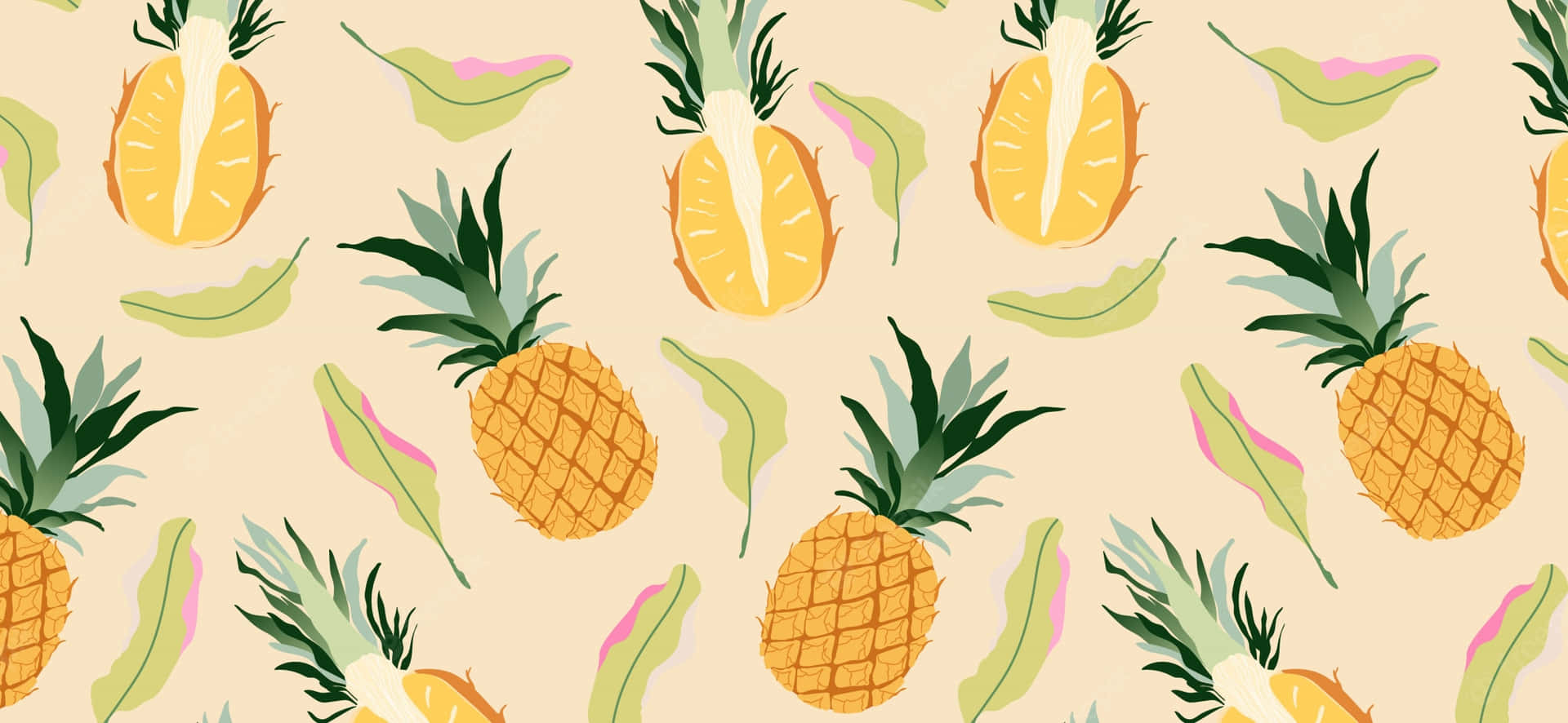 Åbn boksen med pineapple bordbakgrunnsversatilitet. Wallpaper