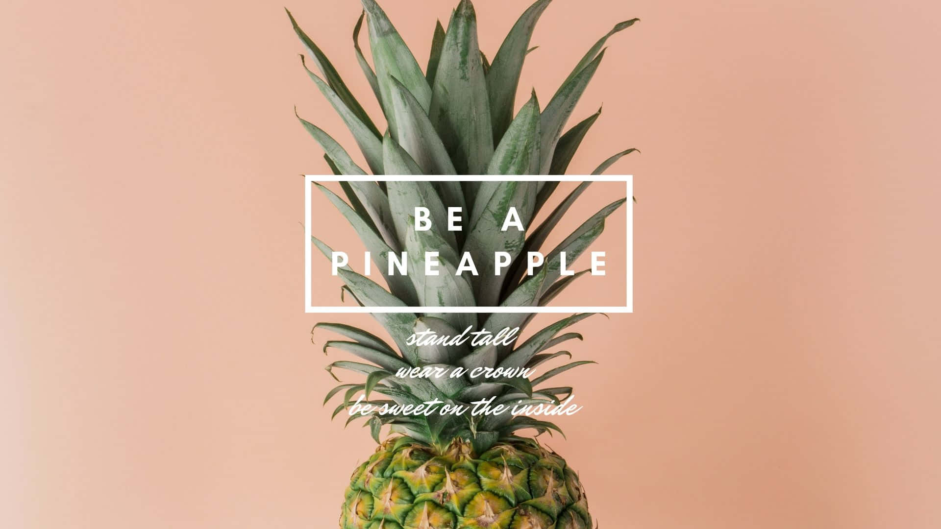 “Enjoy the sweet and tropical flavors of pineapples on your desktop!" Wallpaper