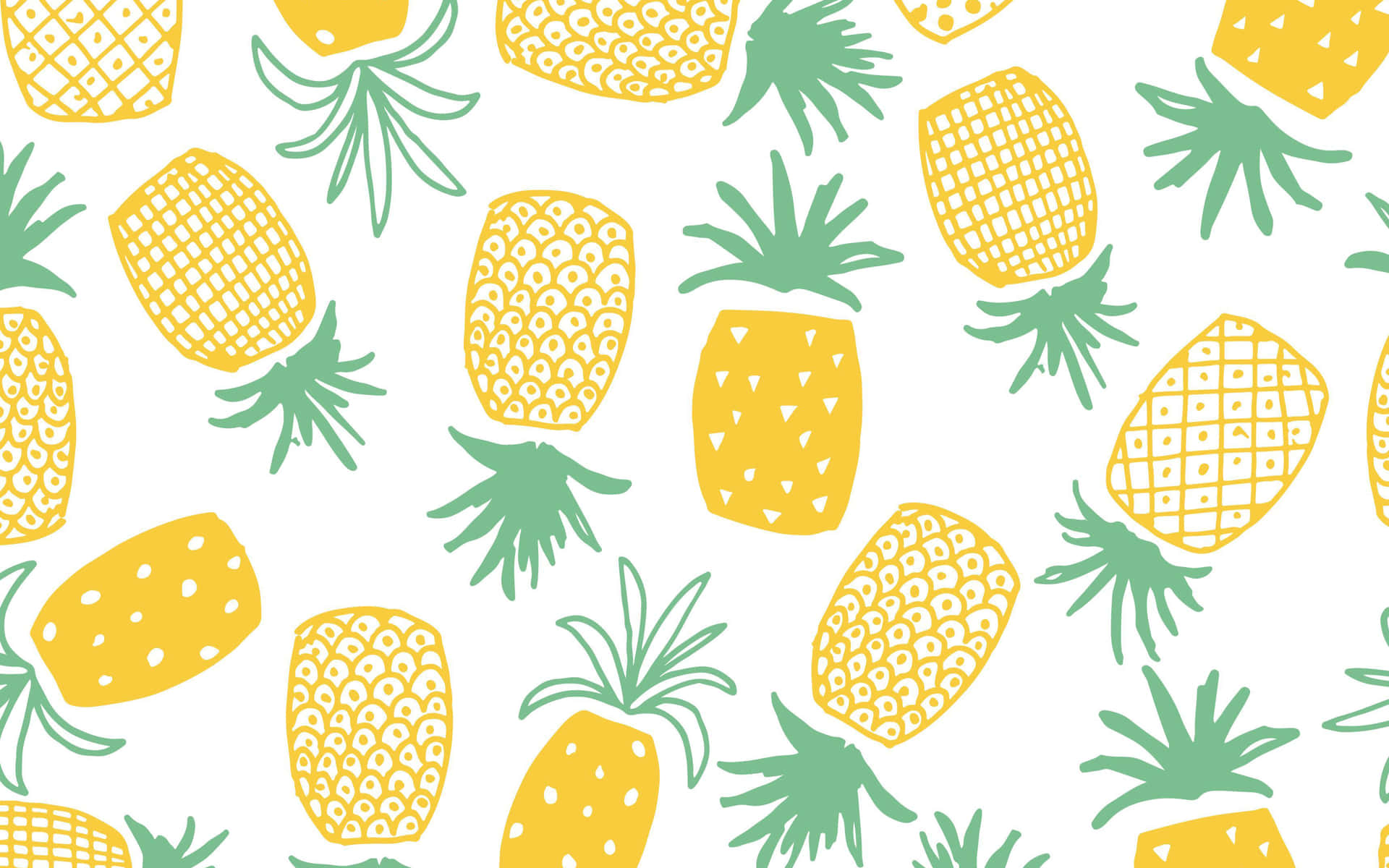 Brighter days ahead with Pineapple Desktop Wallpaper