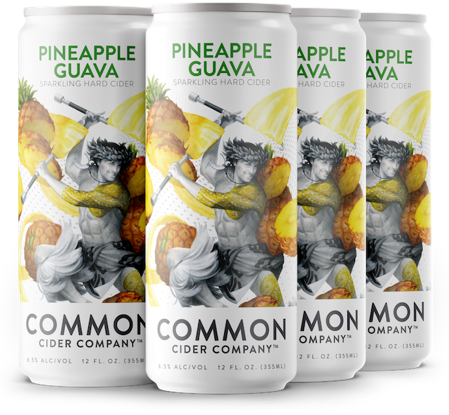 Pineapple Guava Sparkling Hard Cider Common Cider Company PNG