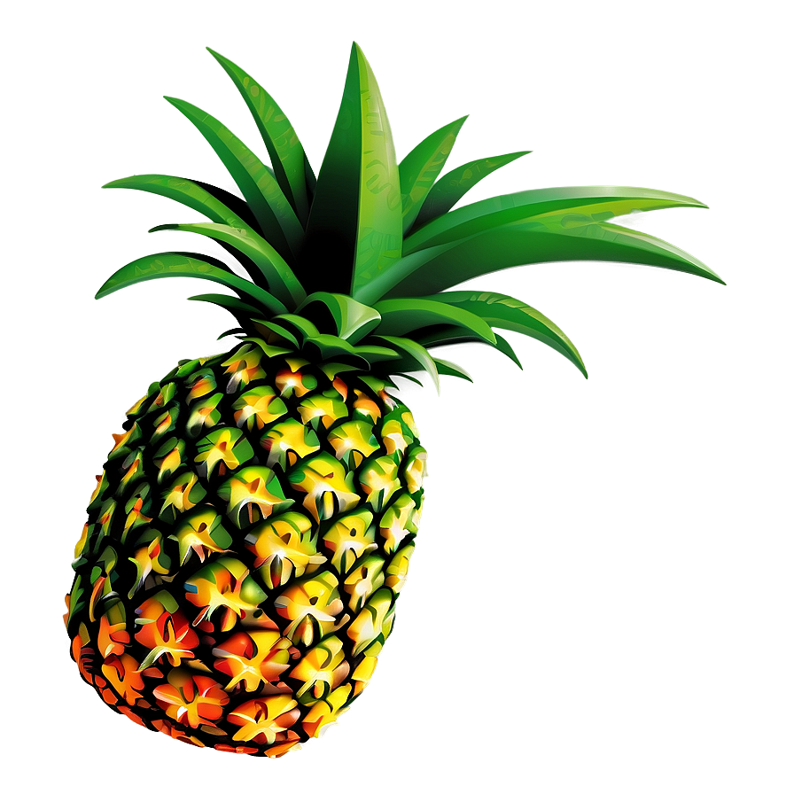 Pineapple Illustration Png 05032024 PNG