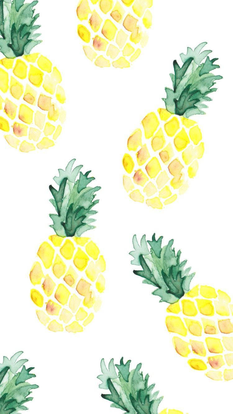 Lovely Pineapple Iphone Theme Wallpaper