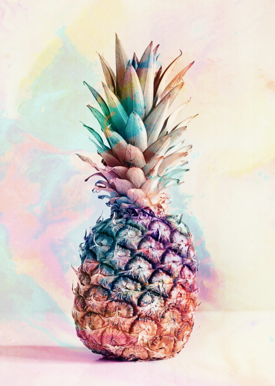 A fresh and juicy pineapple.