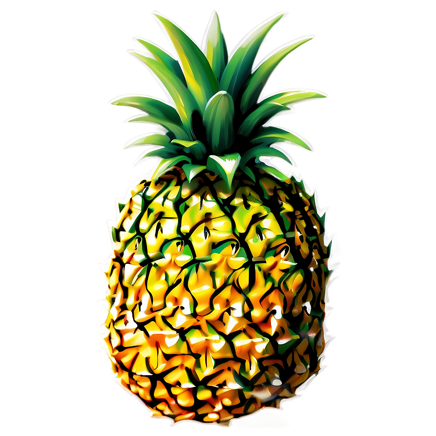 Pineapple Print Png 05032024 PNG