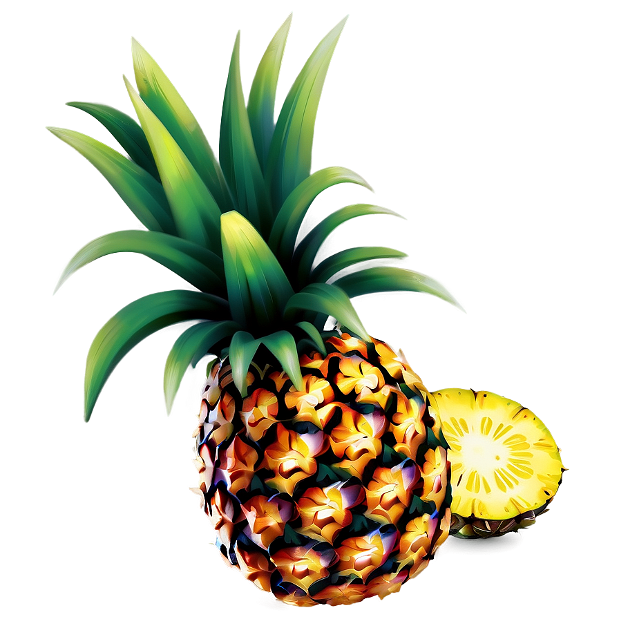 Pineapple Print Png 9 PNG