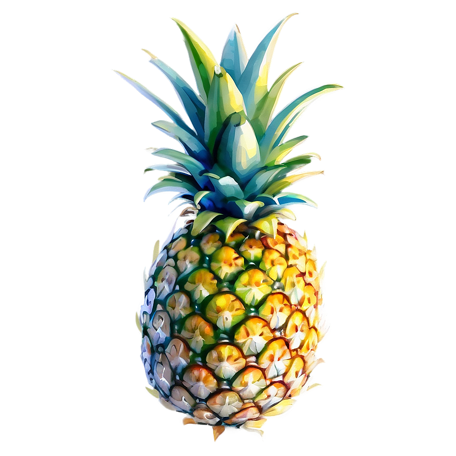Pineapple Watercolor Png Cxa46 PNG