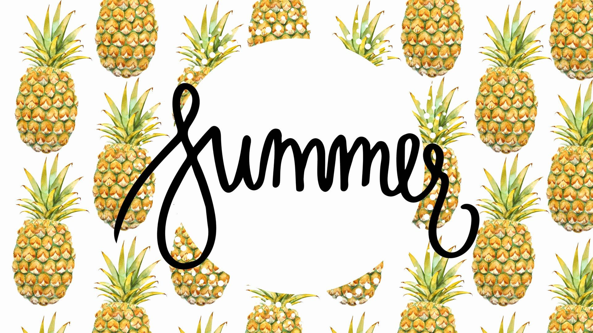 Enjoy the Sweetness of Summer with a Pineapple Wallpaper