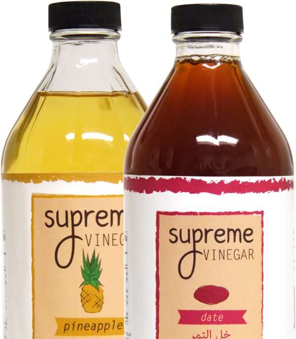 Pineappleand Date Vinegar Bottles PNG