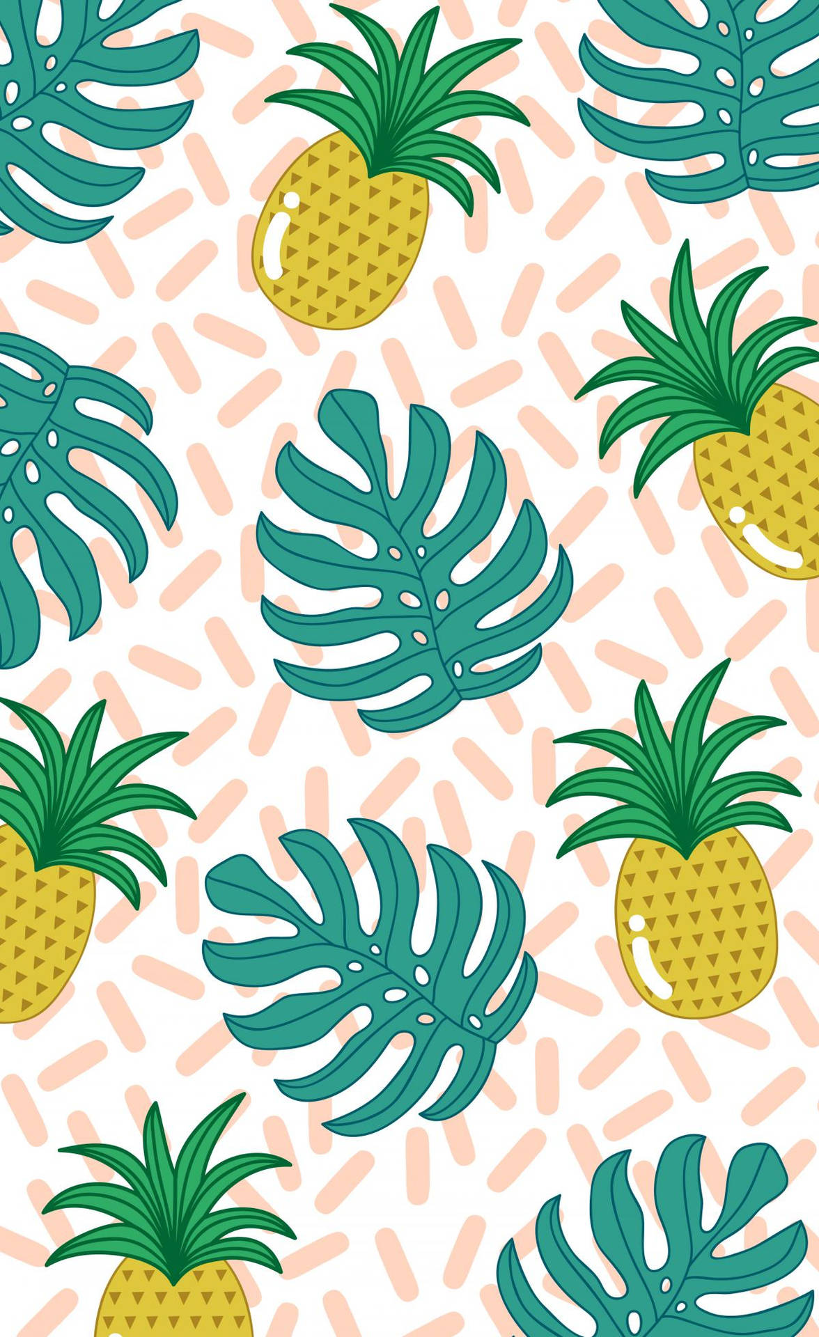 Vibrant summer vibes with this refreshing pineapple. Wallpaper