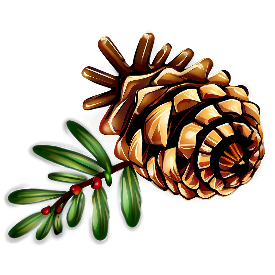 Pinecone And Acorn Combo Png 3 PNG