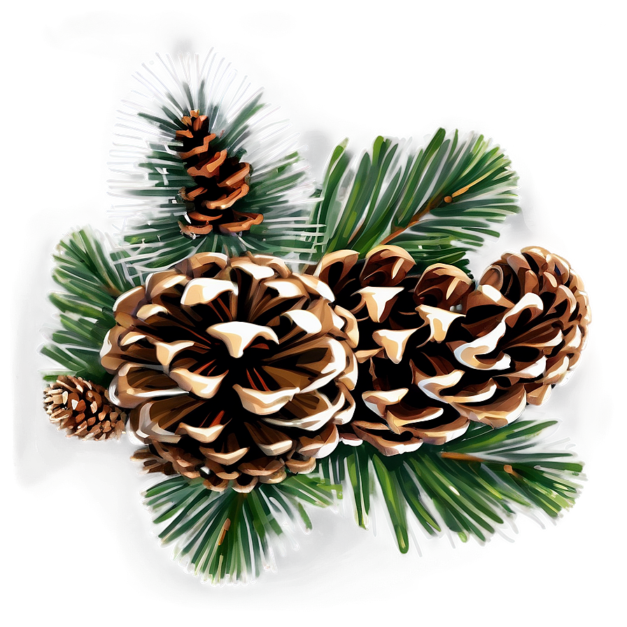 Pinecone Banner Graphic Png Qoy85 PNG