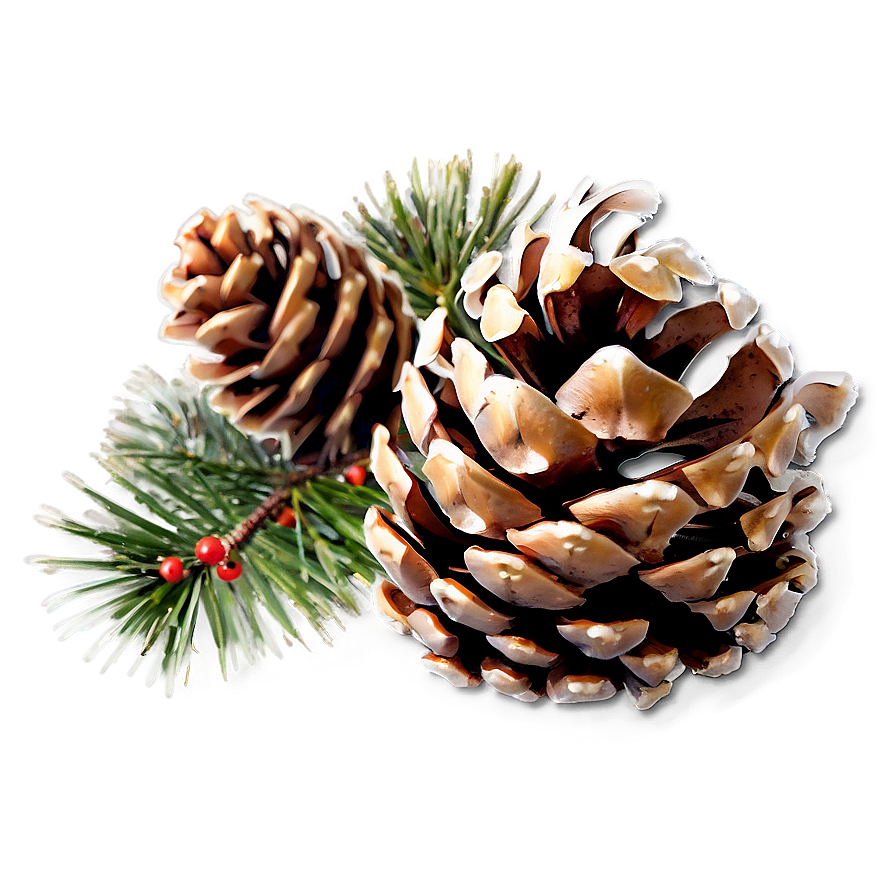 Pinecone In Festive Setting Png 9 PNG