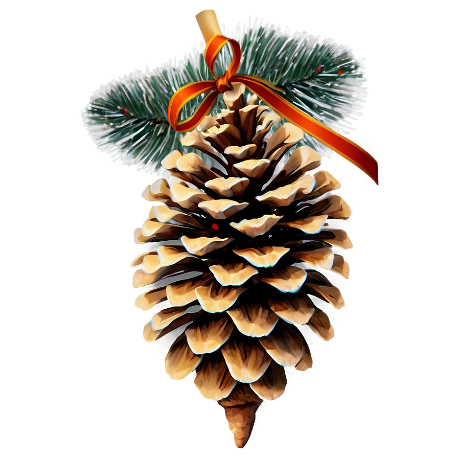 Pinecone In Festive Setting Png Vbe PNG