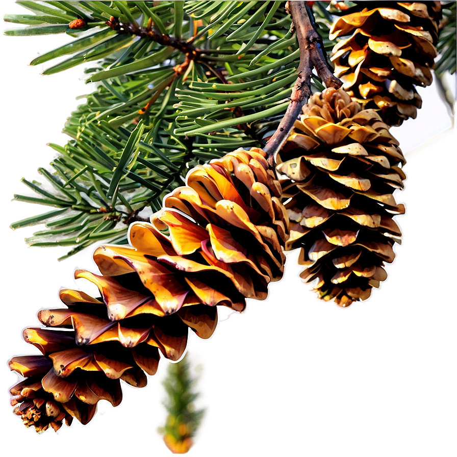 Pinecone In Nature Setting Png Ghd PNG