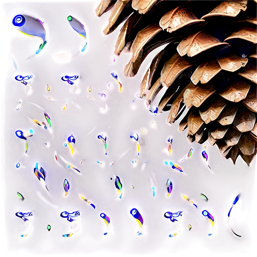 Pinecone Pattern Background Png 06132024 PNG