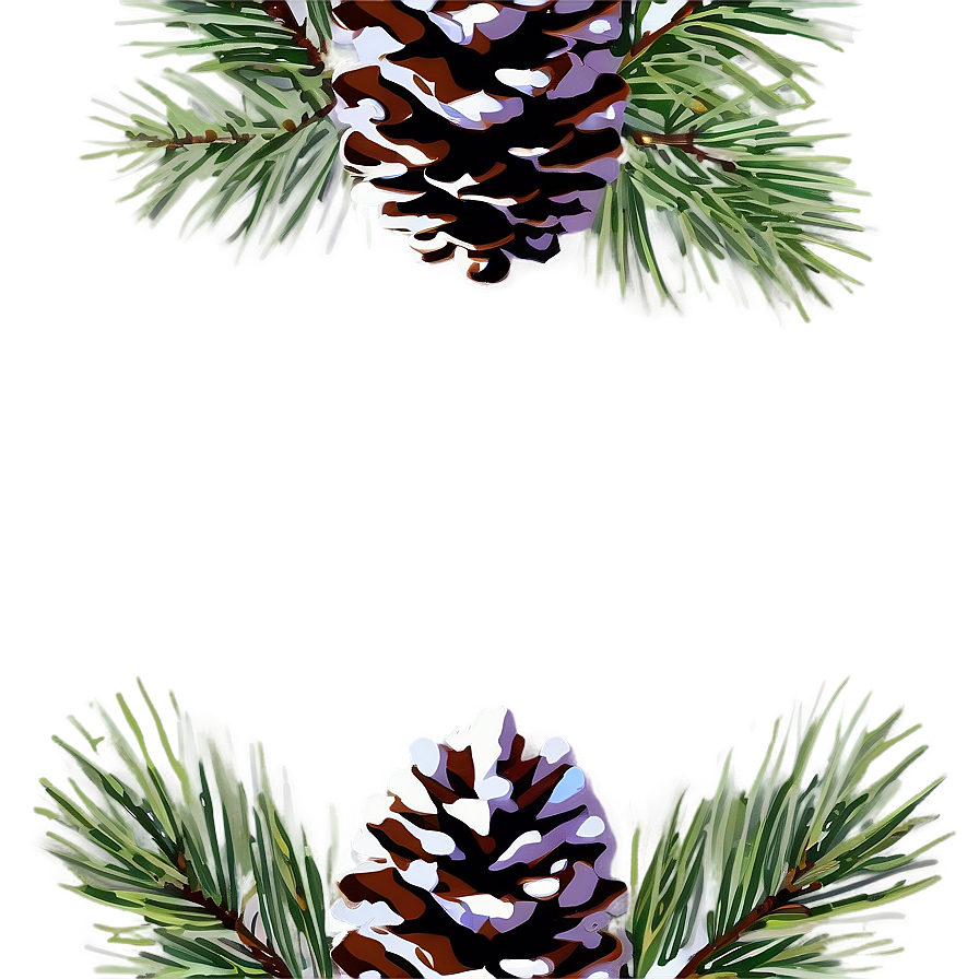 Pinecone With Holly Leaves Png Stu38 PNG