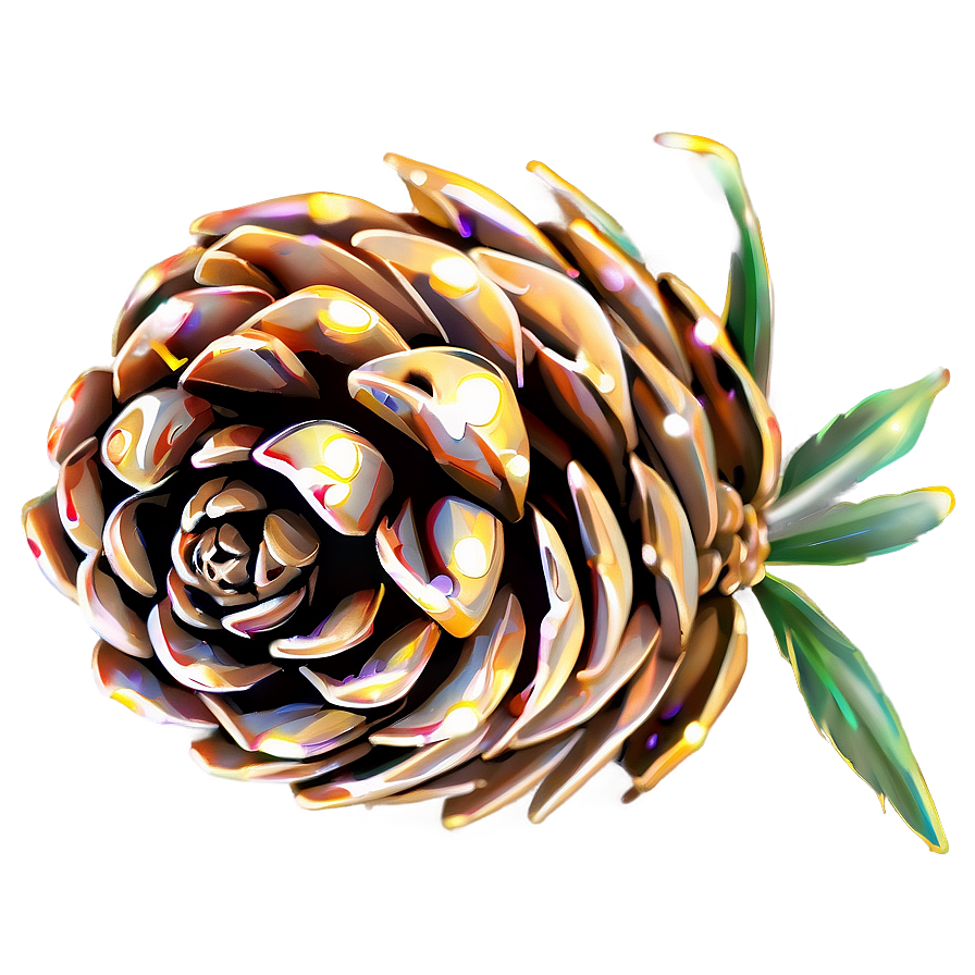 Pinecone With Sparkles Png Xhx PNG