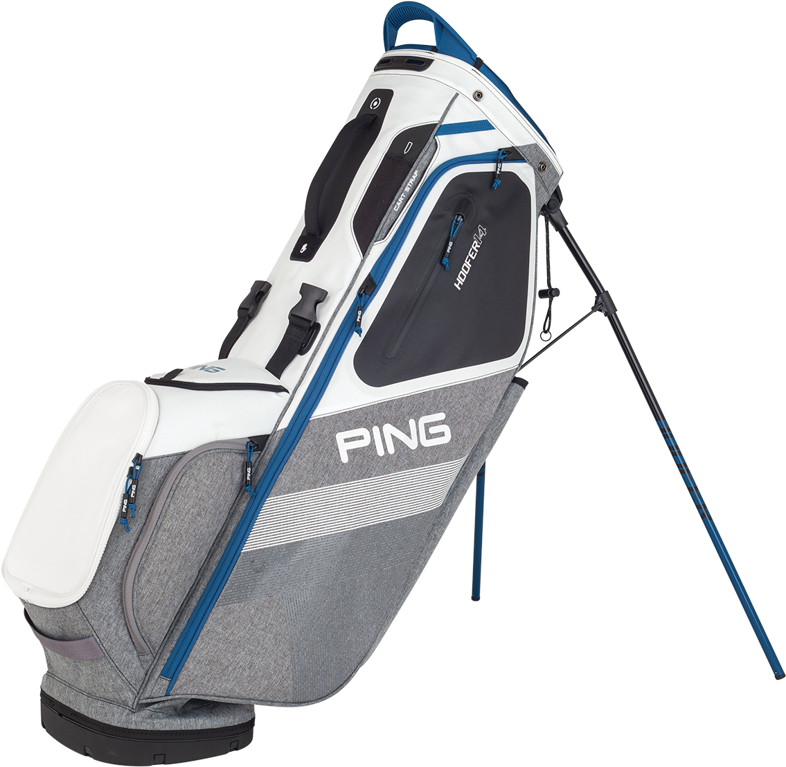 Ping Golf Stand Bag Gray Blue PNG