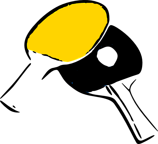 Ping Pong Paddlesand Ball PNG