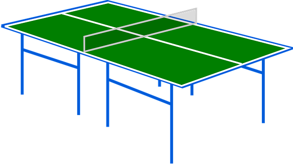 Ping Pong Table Vector Illustration PNG
