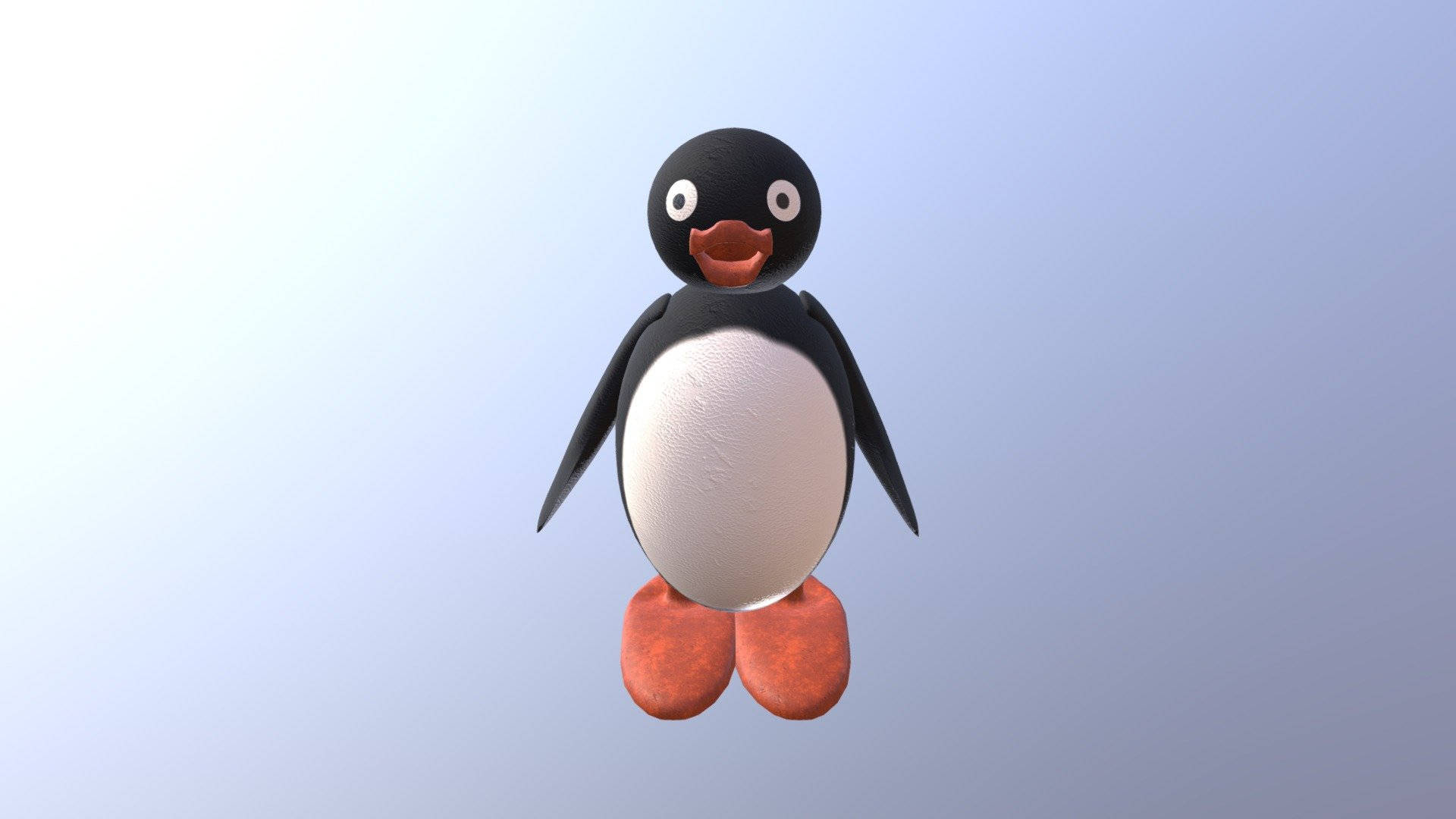 Pingu 3d Model Wallpaper