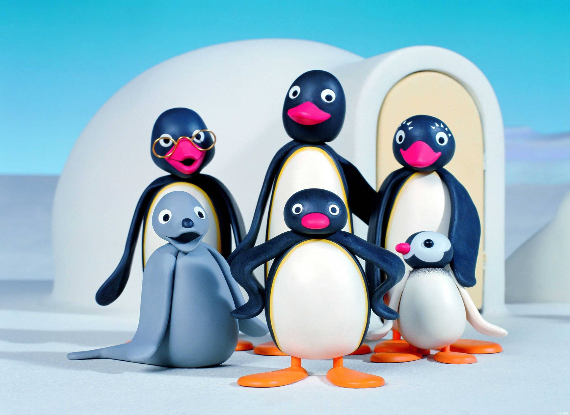 Pingu And Family Wallpaper