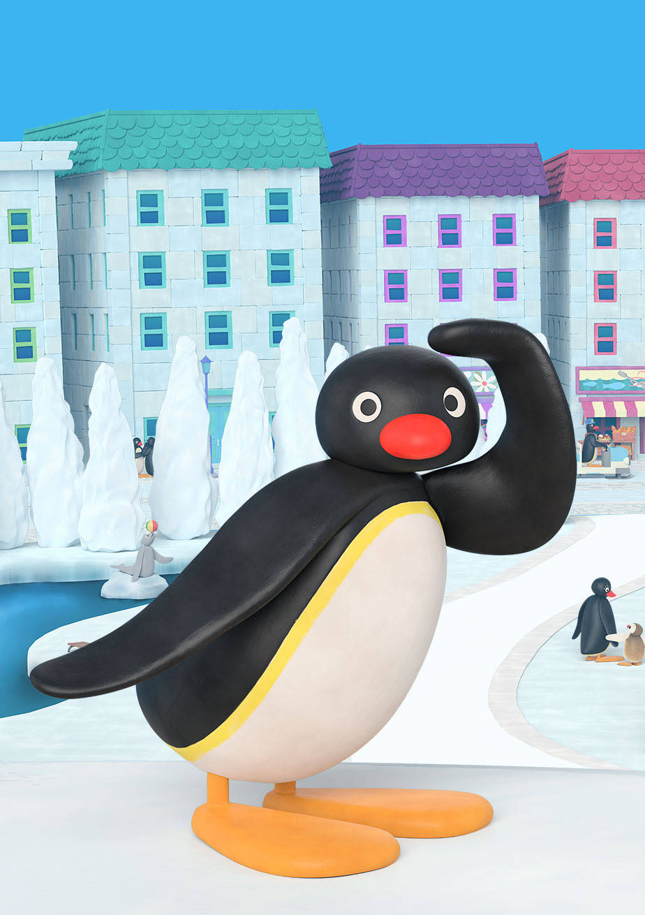 Pingu In The City Wallpaper