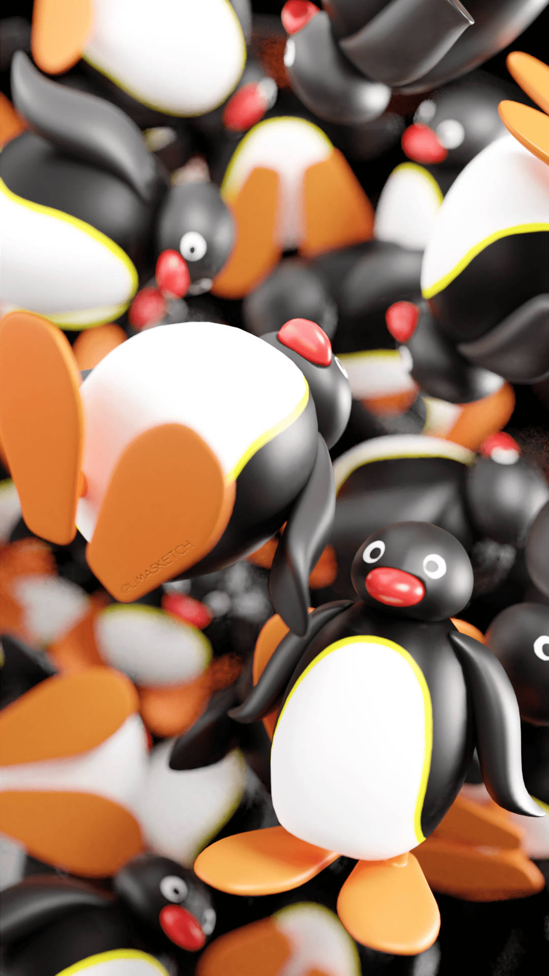 Pingu Toy Figures Wallpaper