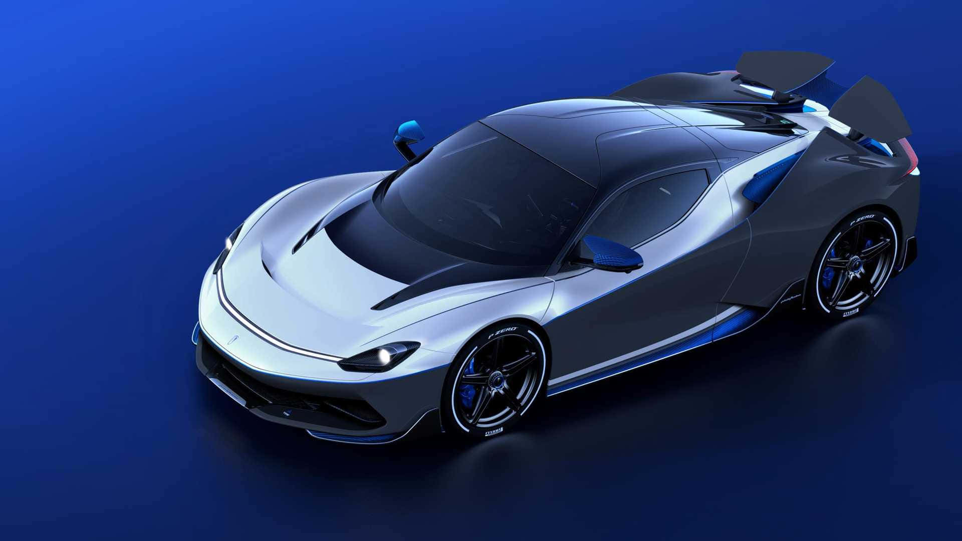 Sleek Pininfarina Concept Car on the Road Wallpaper