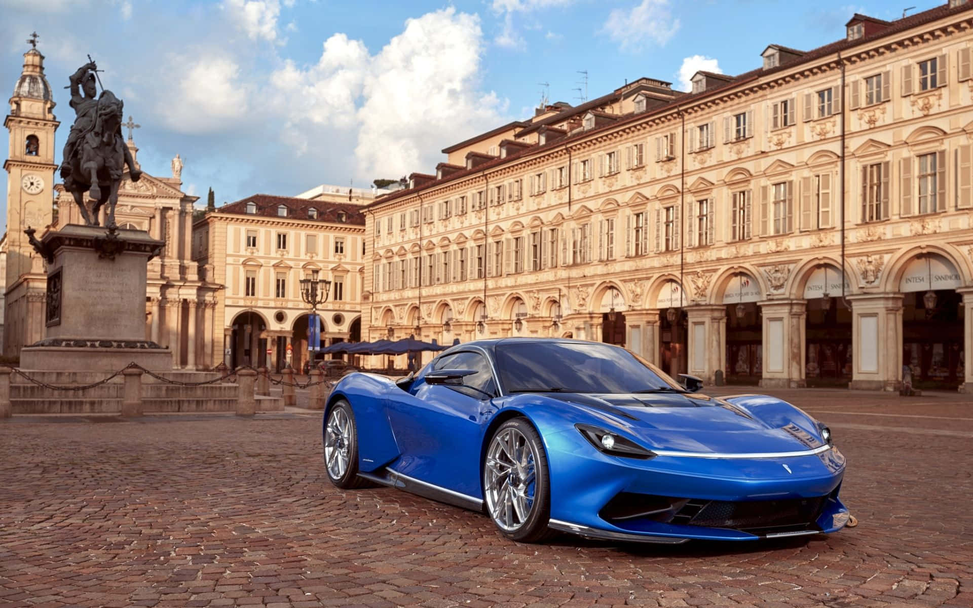 Sleek Pininfarina Concept Vehicle in Motion Wallpaper