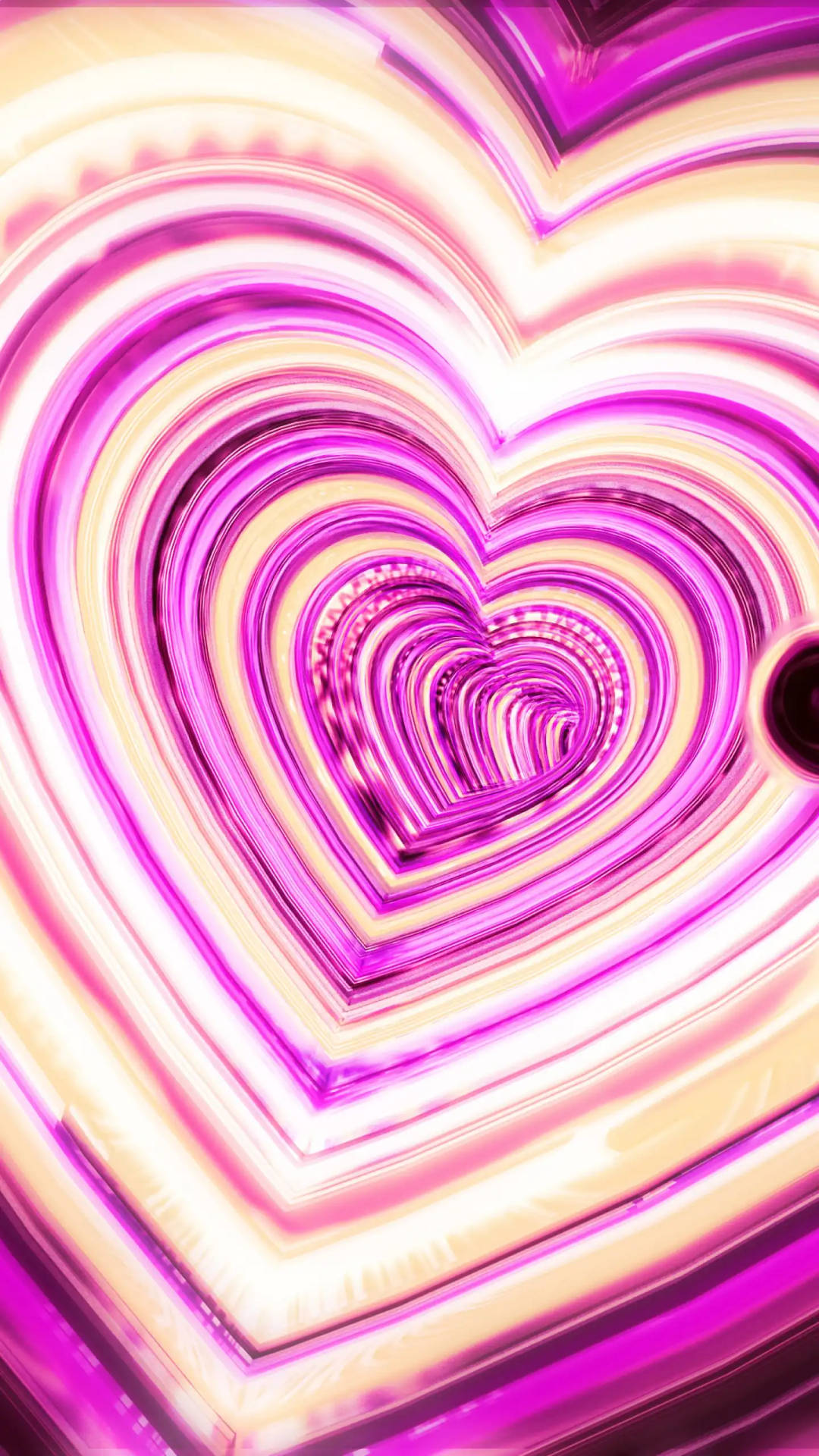 Pink3d Iphone Konzentrische Herzen Wallpaper
