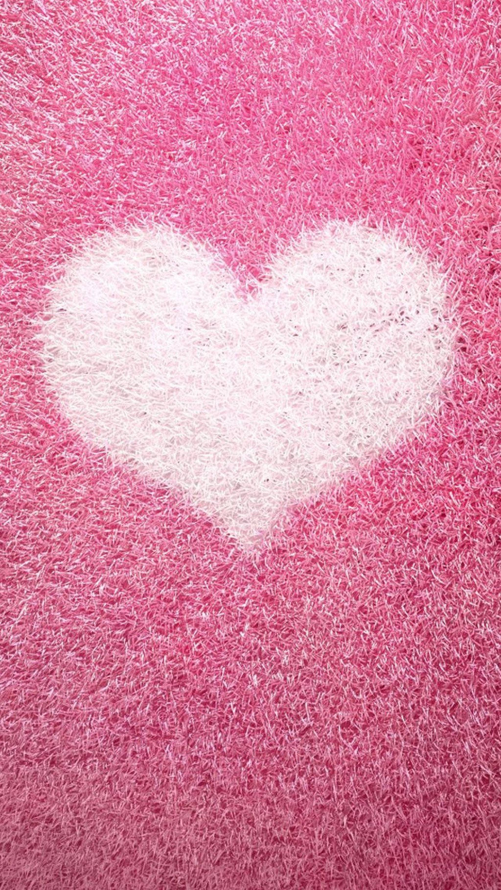 Pink 3D iPhone Heart Wallpaper