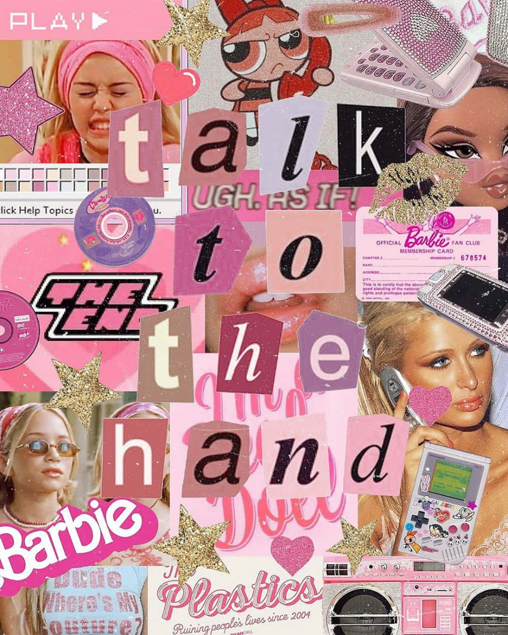 Look back in pink with this classic 90s aesthetic Wallpaper