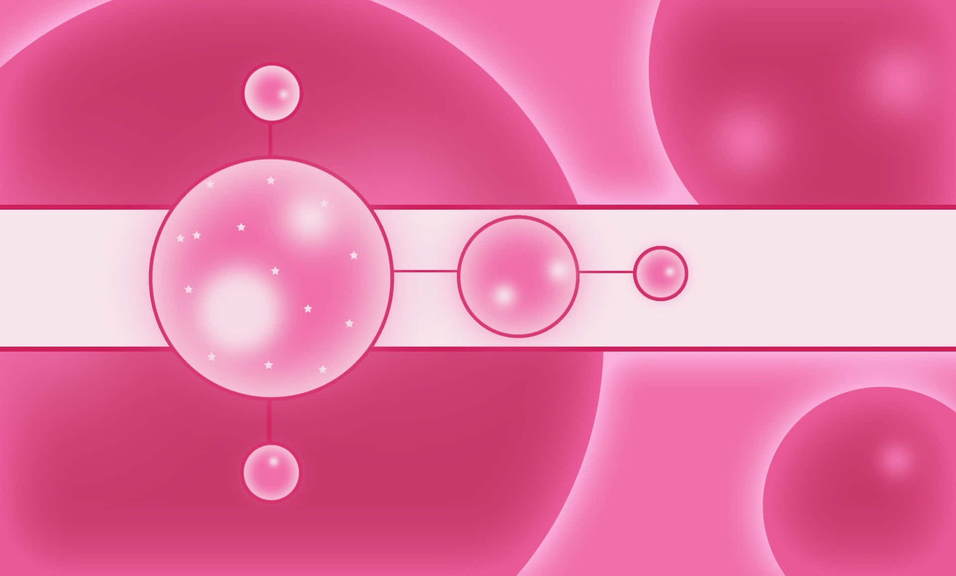Pink Background With A Pink Sphere