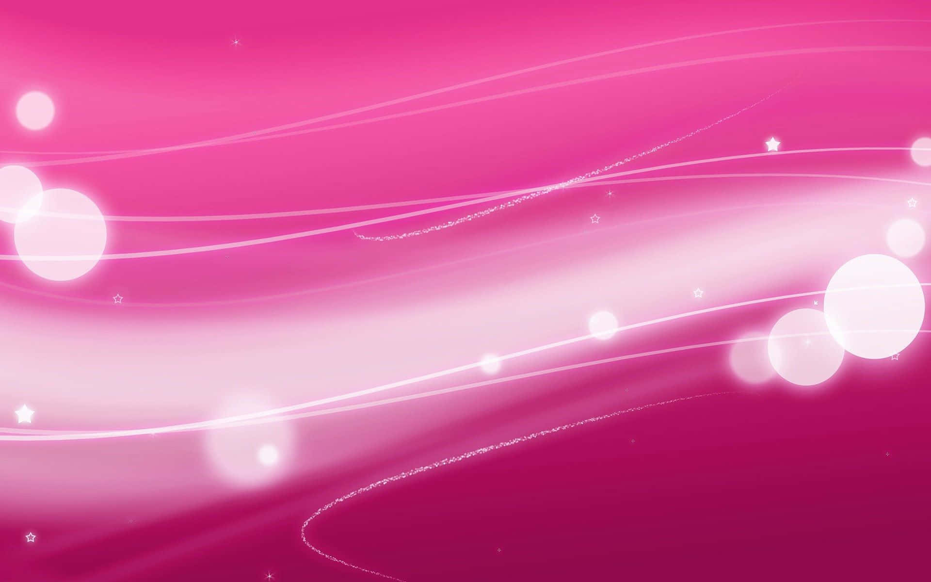 Pink Abstract Background With Light Waves