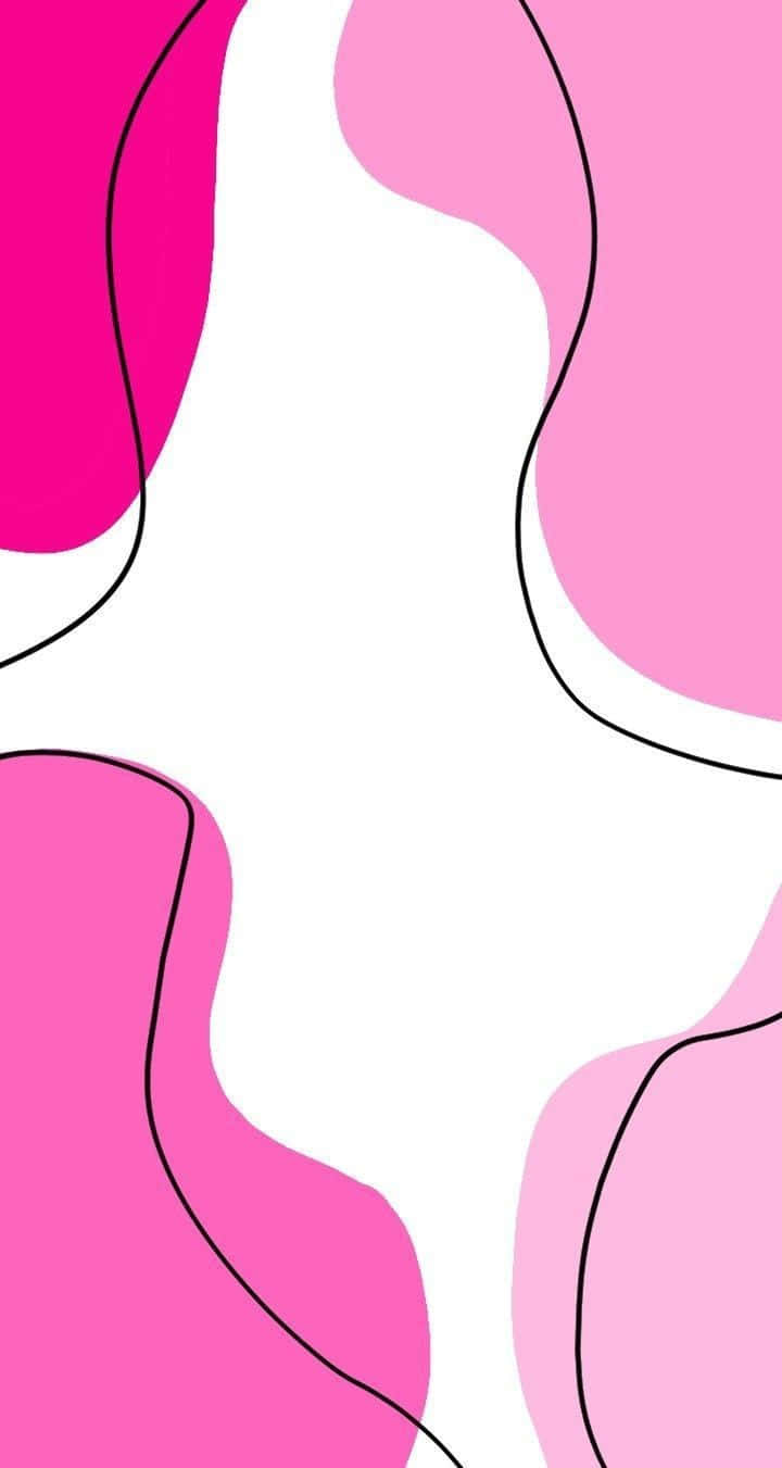 Pink Abstract Wavyi Pad Background Wallpaper