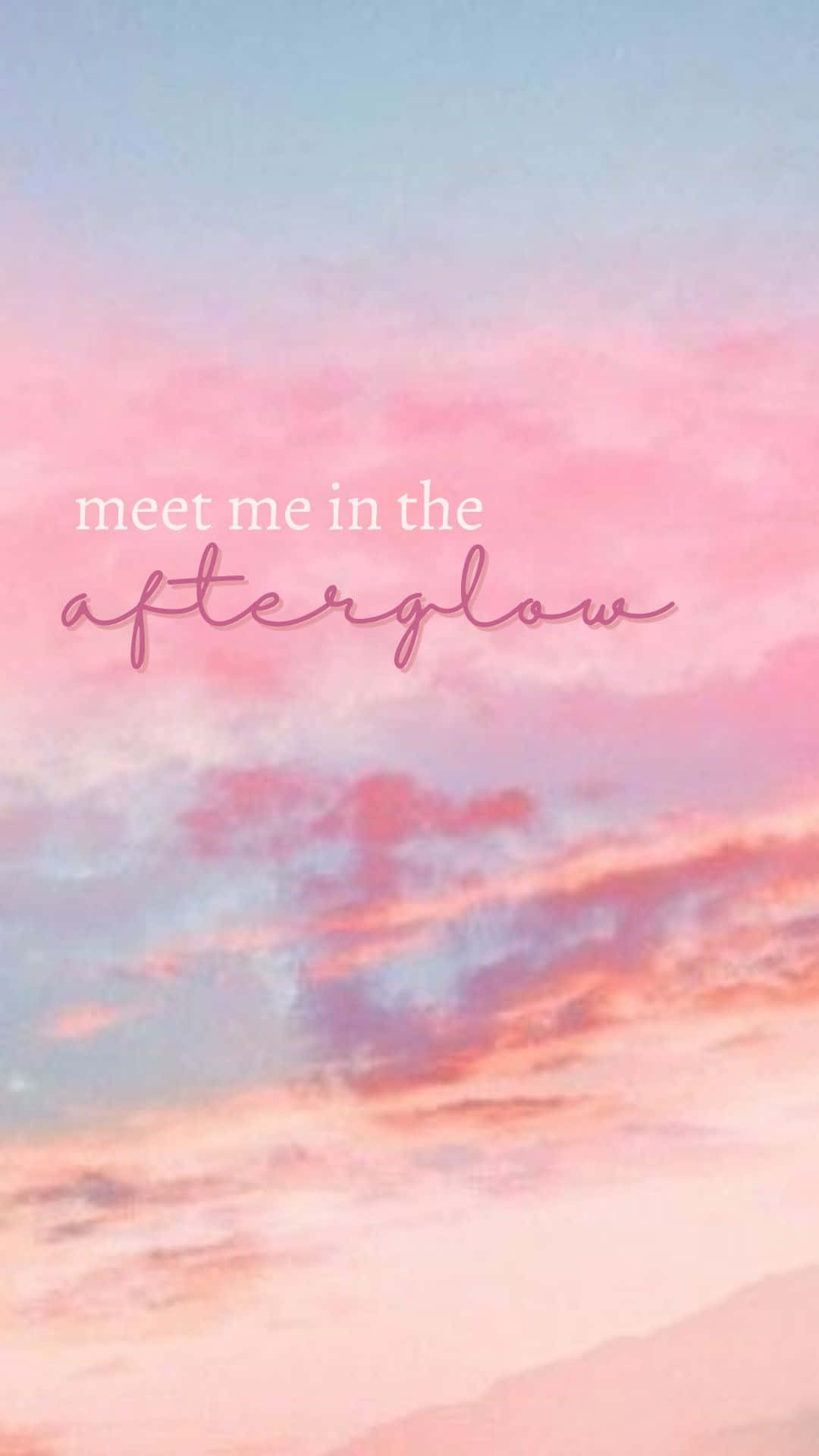 Pink Aesthetic Afterglow Sky Wallpaper