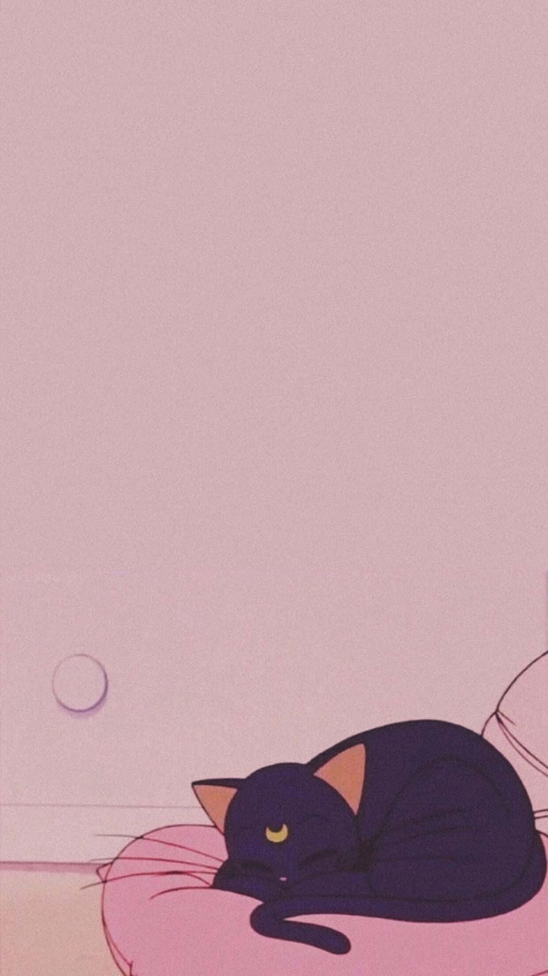 Pink Aesthetic Anime Phone Luna Wallpaper