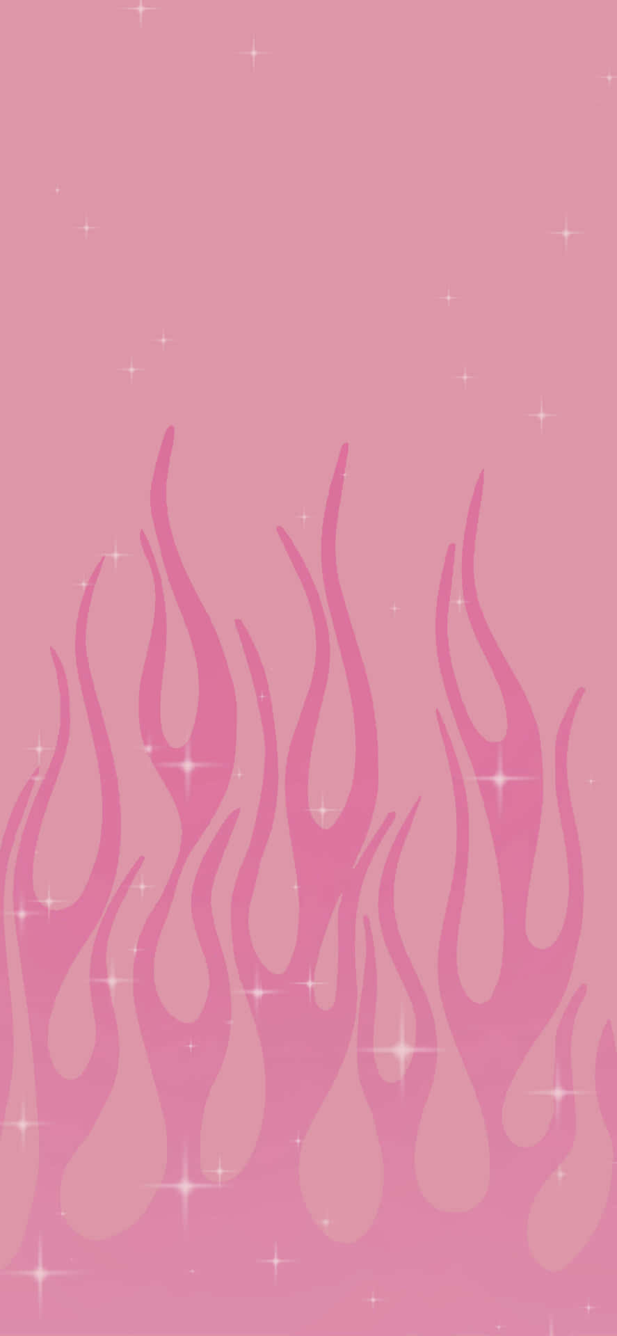 Sparkling Flame Pink Aesthetic Background