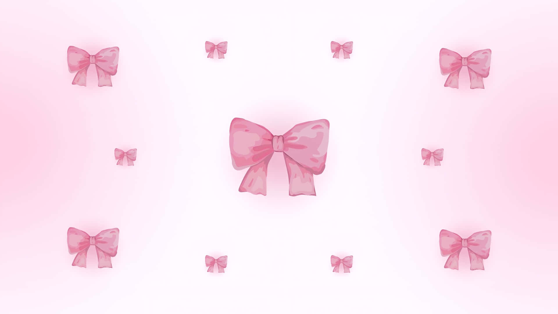 Pink Aesthetic Bow Pattern Wallpaper