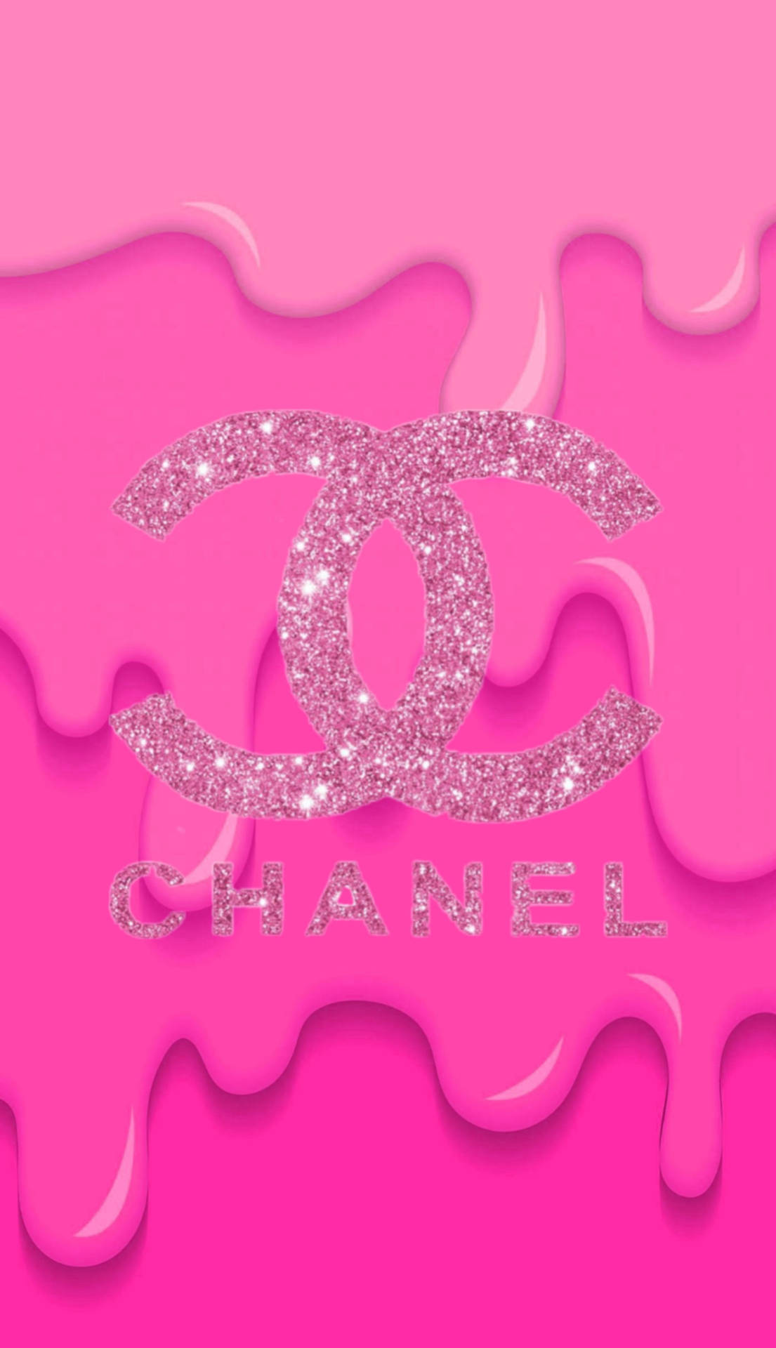 Pink Aesthetic Chanel Logo Wallpaper