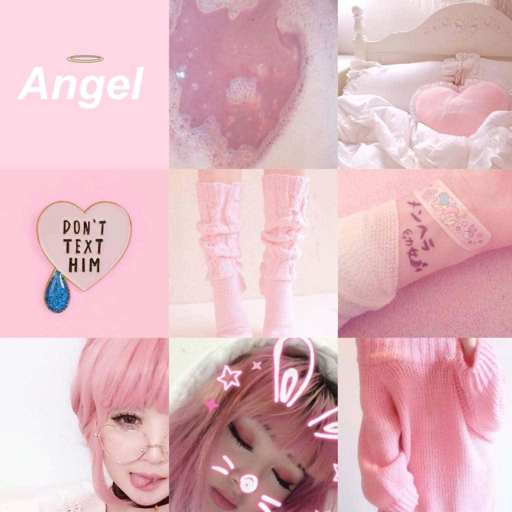 Pink Aesthetic Collage Wallpaper