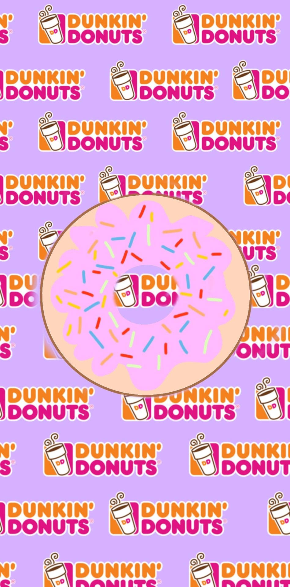 Pinkesästhetisches Dunkin-donuts Wallpaper