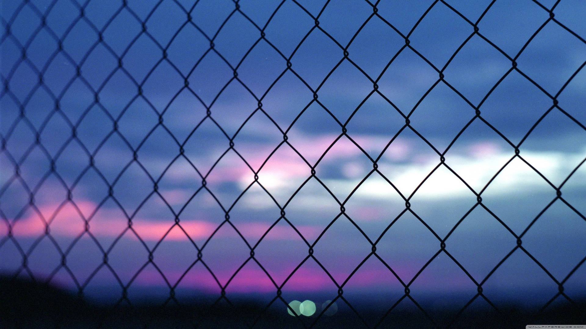 Pink Aesthetic Fence Background Wallpaper