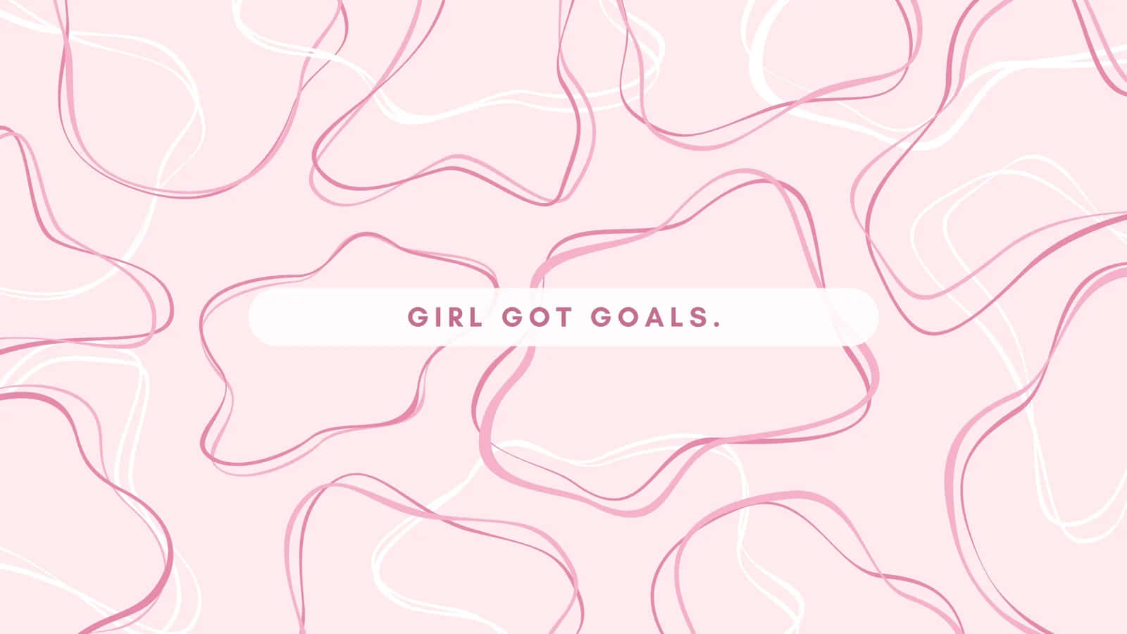 Pink Aesthetic Goals Background Wallpaper