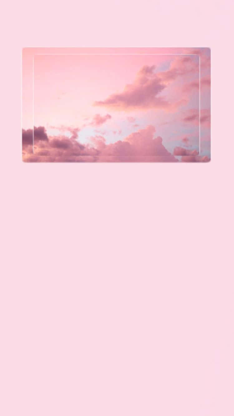 Rosahimmel Mit Wolken Auf Einem Rosa Hintergrund Wallpaper