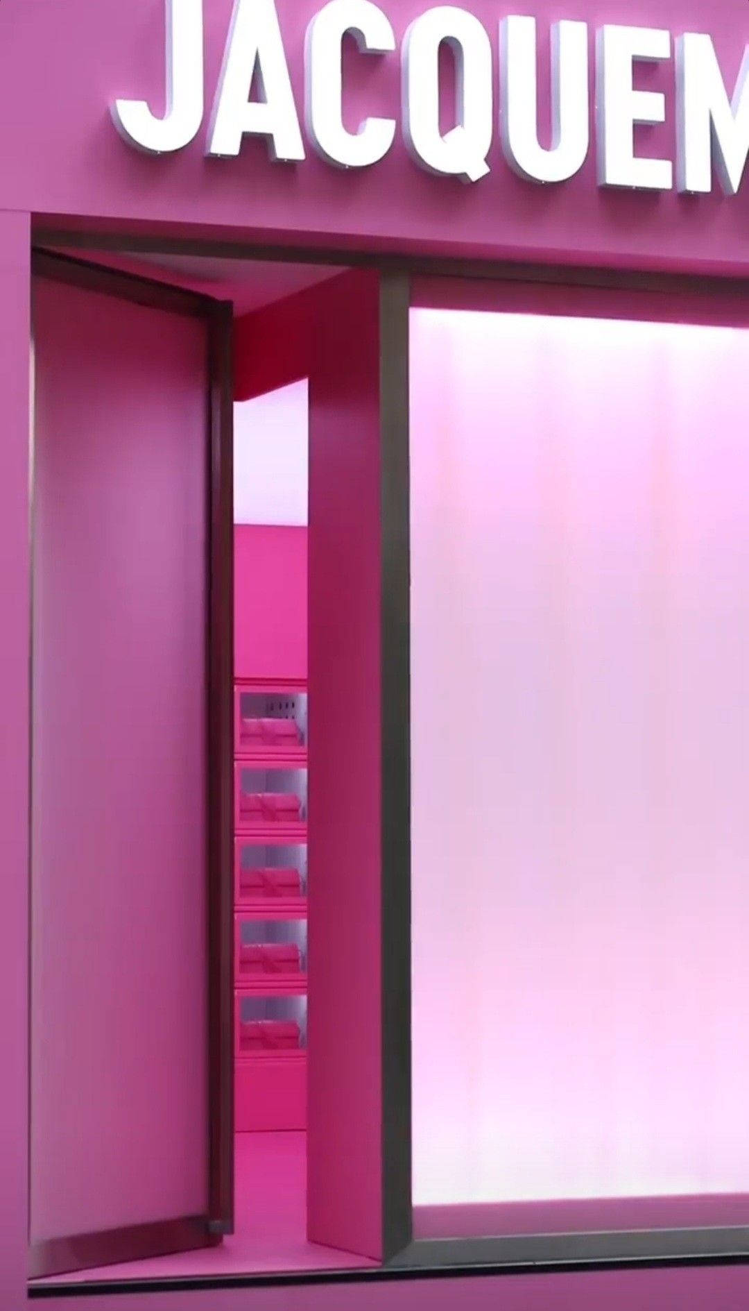Pink Aesthetic Jacquemus Storefront Wallpaper