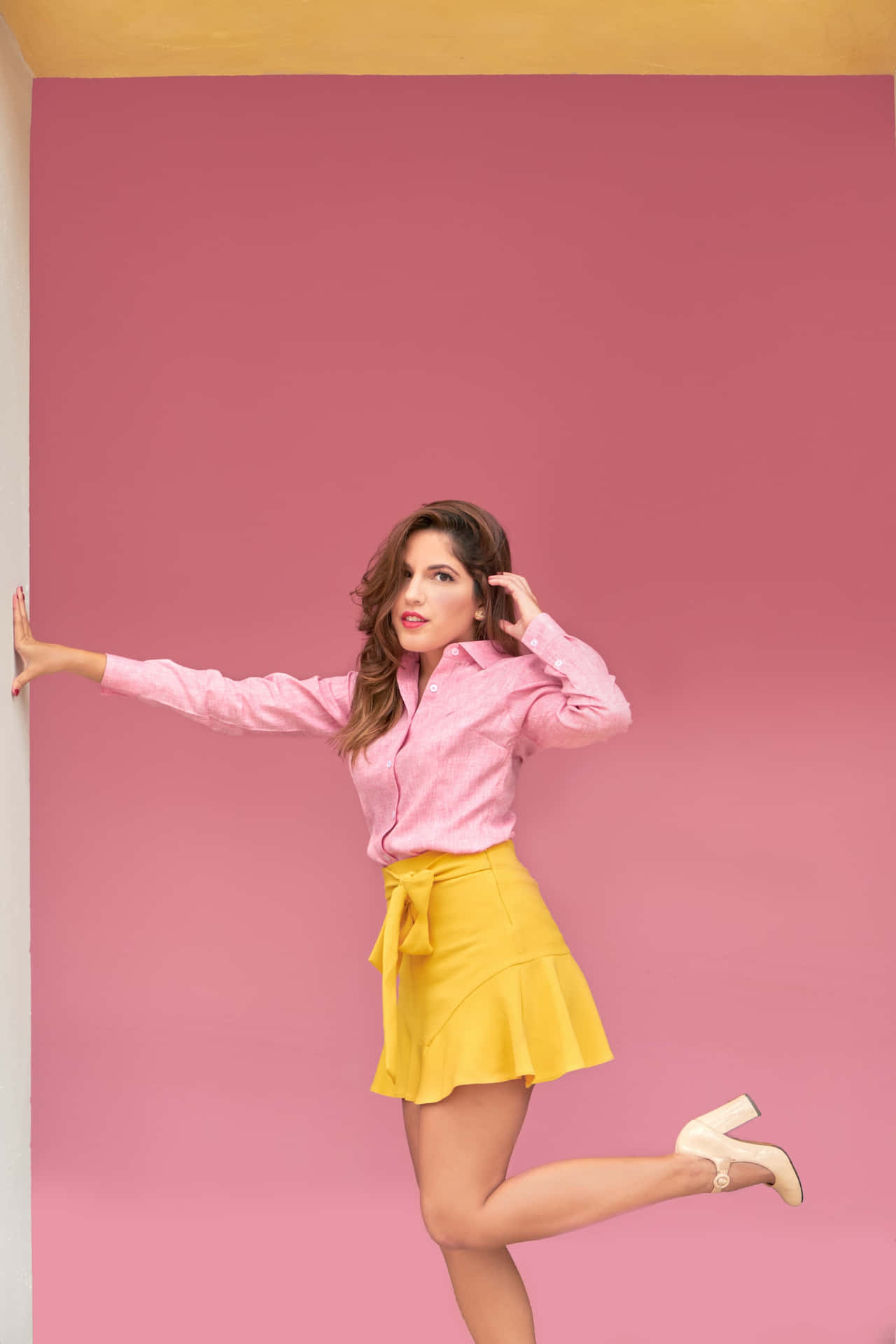 Pink Aesthetic Miniskirt Wallpaper